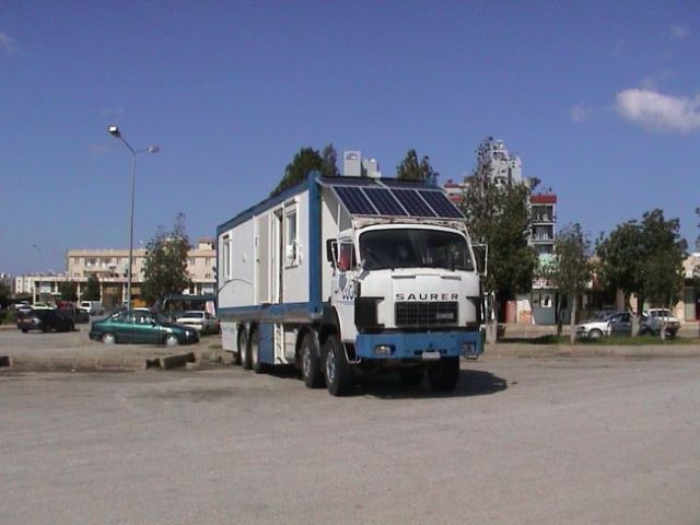 In Gazimağusa auf einem Busparkplatz